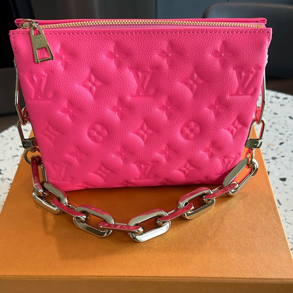 *RARE* Louis Vuitton Coussin BB in Fluo Pink